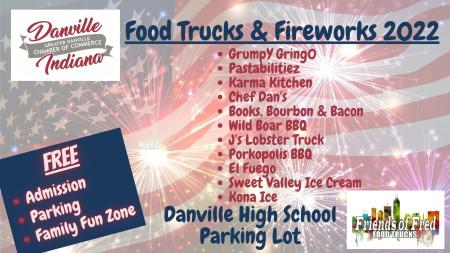 Enjoy fireworks and food trucks in Danville on July 4.