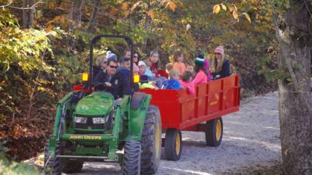 Hayrides at the Fall Colors Festival at McCloud Nature Park