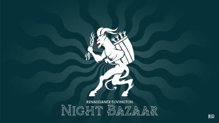 promo graphic for covington night bazaar
