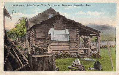 John Sevier Cabin Postcard