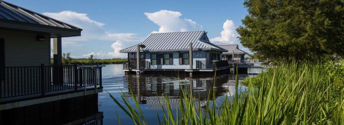 Bayou Segnette Floating Cabin