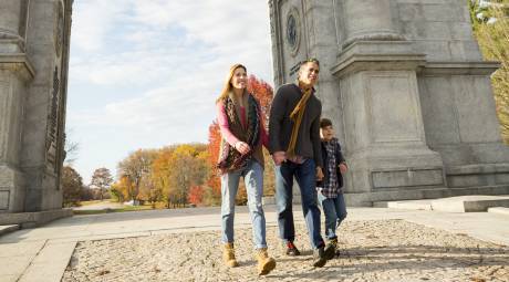 Family at Valley Forge Arch