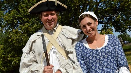 Historic reenactors at Valley Forge National Historical Park