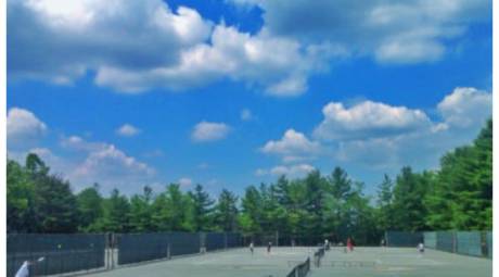 The courts at Delaware Valley Tennis Club