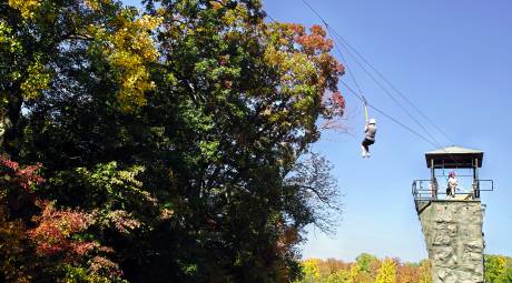 Spring Mountain Ziplining in Fall