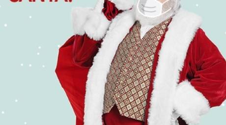 santa mall face mask