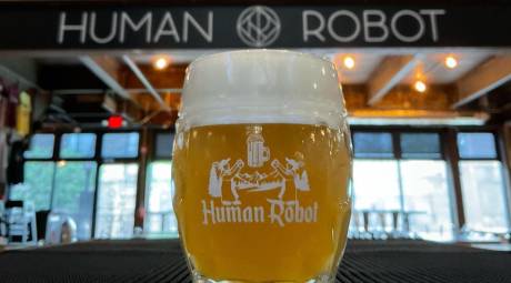 Drink inside Human Robot