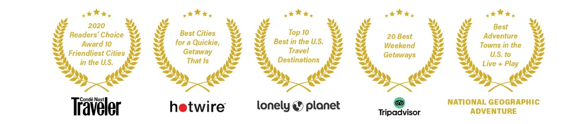 Accolades from Conde Nast, hotwire, lonely planet and more
