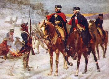 George Washington and Marquis de Lafayette