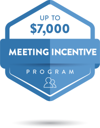 up to $7,000 back to your organization for the meetings incentive program