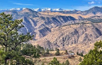 Early Spring View of Mountains