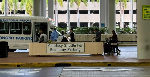 Economy Lot Shuttle Bus Terminal