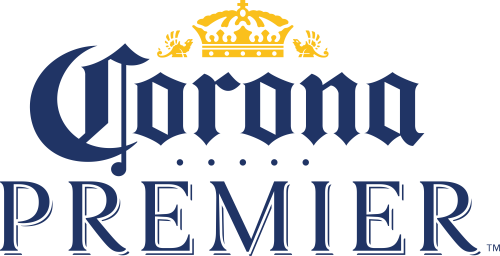 Corona Premier Beer Logo blue and gold
