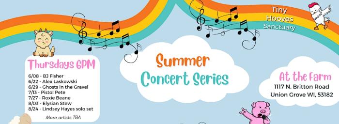 Tiny Hooves Sanctuary Summer Concert Series