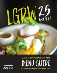 Cover image for the Lake Geneva Restaurant Week menu guide