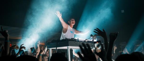 DJ playing at the Westcott Theater