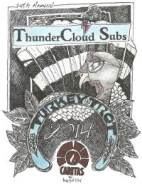 Event Poster by Turkey Trot Poster Contest Winner Terri Caldwell Bennett. 