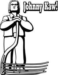 Johnny Kaw Coloring Page