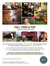 2023 Fall Food and Fun Itinerary