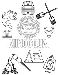 Minocqua Coloring Page 1