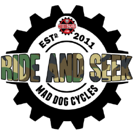 Mad dog cycles ride and seek logo