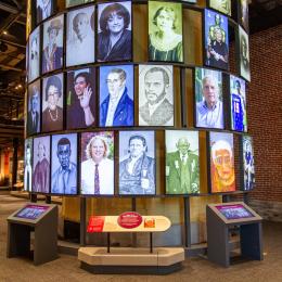 Photo tower at history center