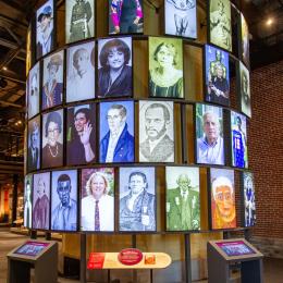 Photo tower at history center