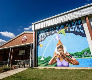 Space is Our Place mural - Jeff White