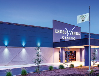 CrossWinds Casino Exterior Night