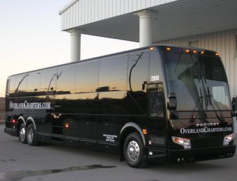 Overland Charters Black Prevost Visit Wichita