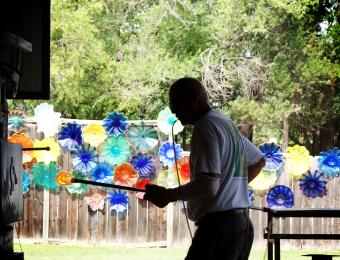 Karg blowing glass Visit Wichita