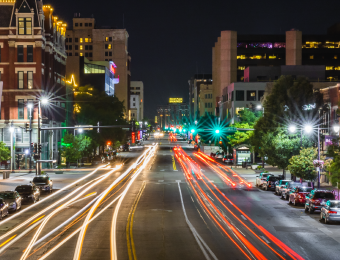 Downtown Wichita Night on Douglas