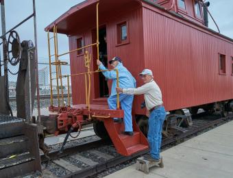 Great Plains Transportation Museum Caboos