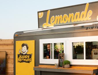Happy Herman's Lemonade Truck Window View