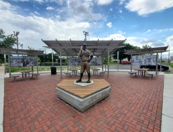 McAdams Park Robinson Statue