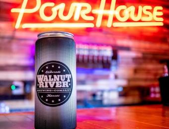 PourHouse neon & Walnut can Visit Wichita