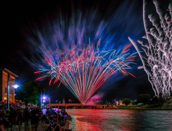 Riverfest Fireworks by Rick McPherson