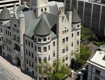 Drone Photo of Wichita-Sedgwick Co. Historical Museum