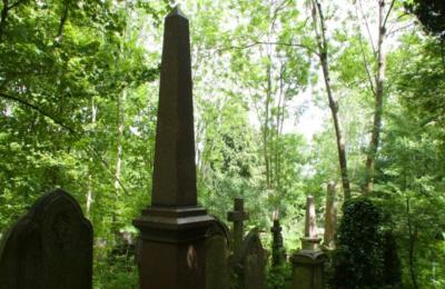 Graves at Arnos Vale Cemetery in Brislington, Bristol