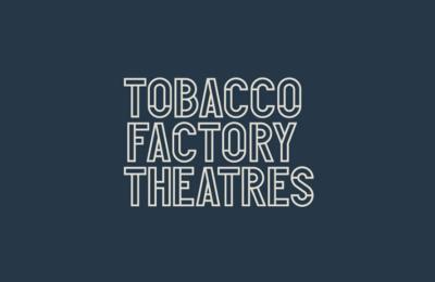 Tobacco Factory Theatres logo on a dark navy background