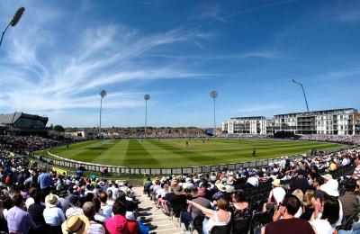 An audience at the Seat Unique cricket stadium in North Bristol - credit Gloucestershire County Cricket Club