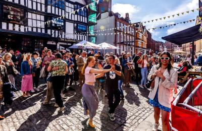 Old City Sounds 2023 on King Street in Bristol - Credit Julian Preece / Bristol City Centre BID