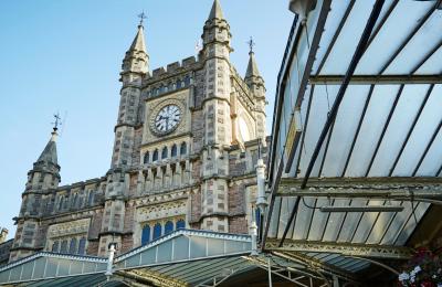 Exterior of Bristol Temple Meads railway station in the Redcliffe area of Bristol