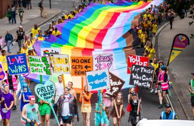 Pride Parade March - credit Bristol Pride