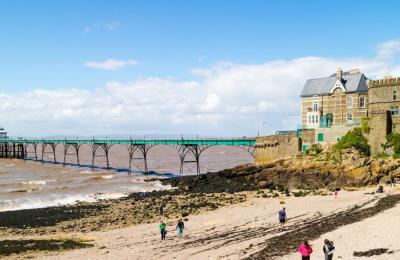 Clevedon Pier and beach