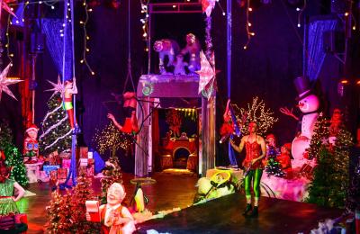 Christmas circus show at Wookey Hole near Bristol - credit Wookey Hole