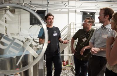 Wiper and True Brewery tour - credit Charlotte Tolhurst