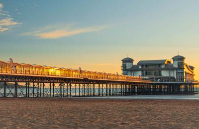 Weston-super-Mare beach and Grand Pier - credit Visit West
