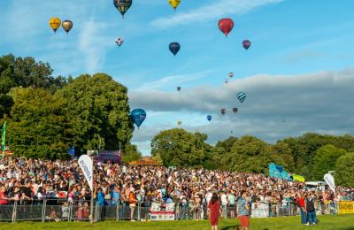 Hot air balloons at Bristol International Balloon Fiesta - credit George Blagdon