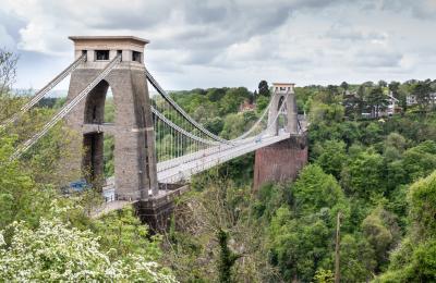 A view of the Clifton Suspension Bridge in West Bristol, looking towards the Abbots Leigh area - credit Lee Pullen